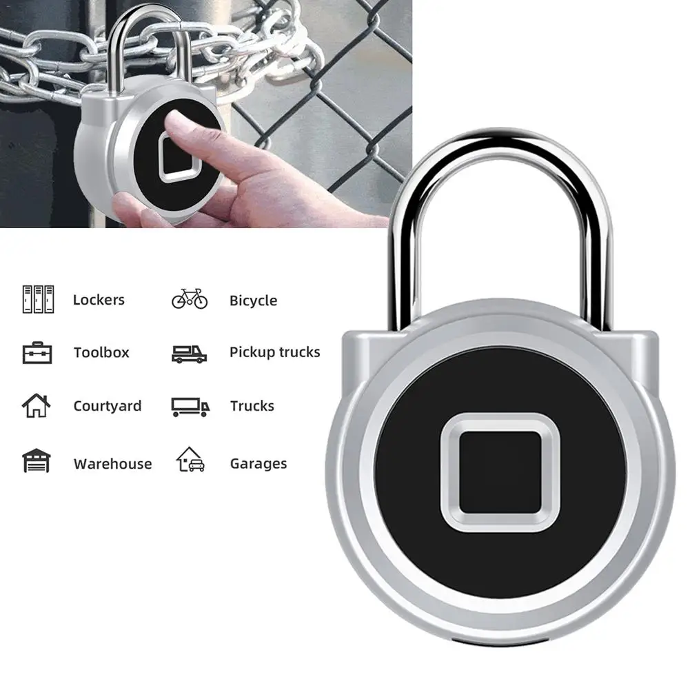 USB Перезаряжаемый умный безключевой электронный замок с отпечатком пальца домашний Противоугонный замок безопасности дверь Багаж Замок для чемодана замок дверной