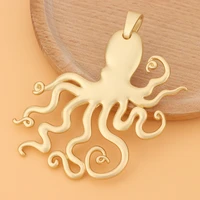 5pcslot matte gold large octopus squid charms pendants nautical steampunk for necklace jewelry making findings accessories