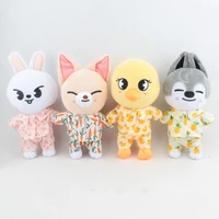 skzoo plush fruit pineapple carrot holiday cloth set shirt pant stray kids stuffed animal plushies clothes for skzstay dolls