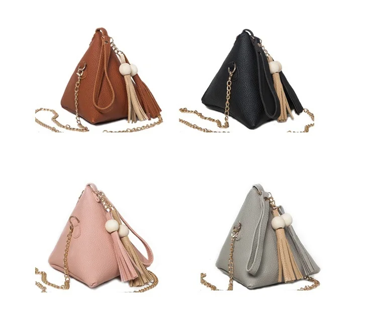 4 цвета повседневные сумки для телефона маленькая сумка на цепочке с кисточкой