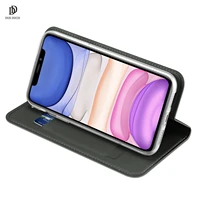 for iphone 11 ios 11 dux ducis skin pro series leather wallet flip case full protection steady stand support wireless charging