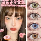 2 шт.пара цветные контактные линзы для глаз, цветные линзы для глаз, коричневый цвет, контактные линзы, ежегодные линзы, биоэссенция