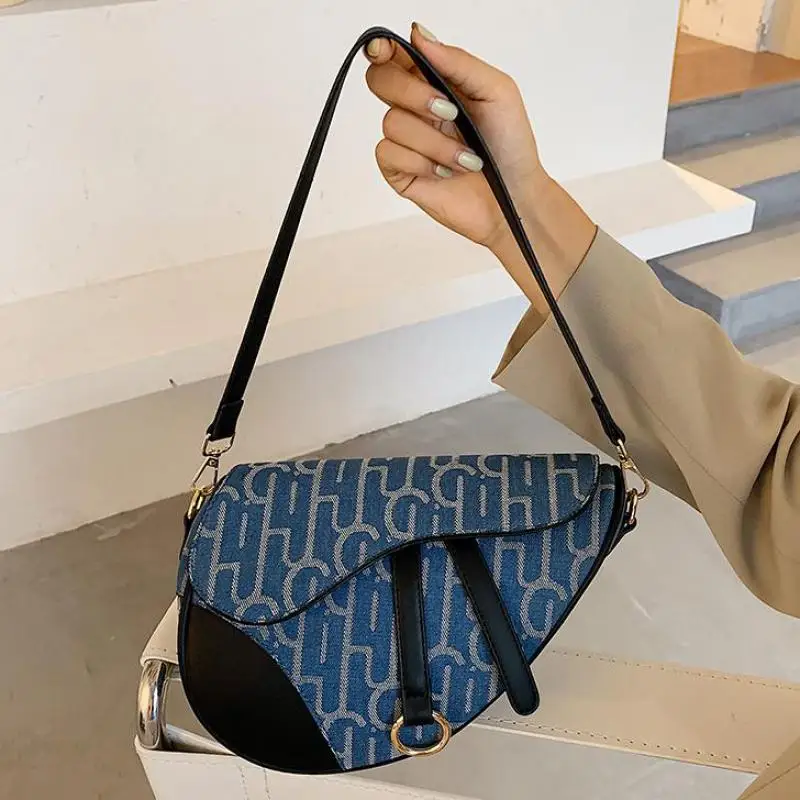 

Shoulder Bags For Women 2021 New Top Crossbody Luxury Fashion Designer Saddle Mahjong Sling Ladies Canvas Leather Chest Handbags
