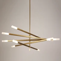 rotatable modern brass grand adjustable chandelier 10 lights suspended light
