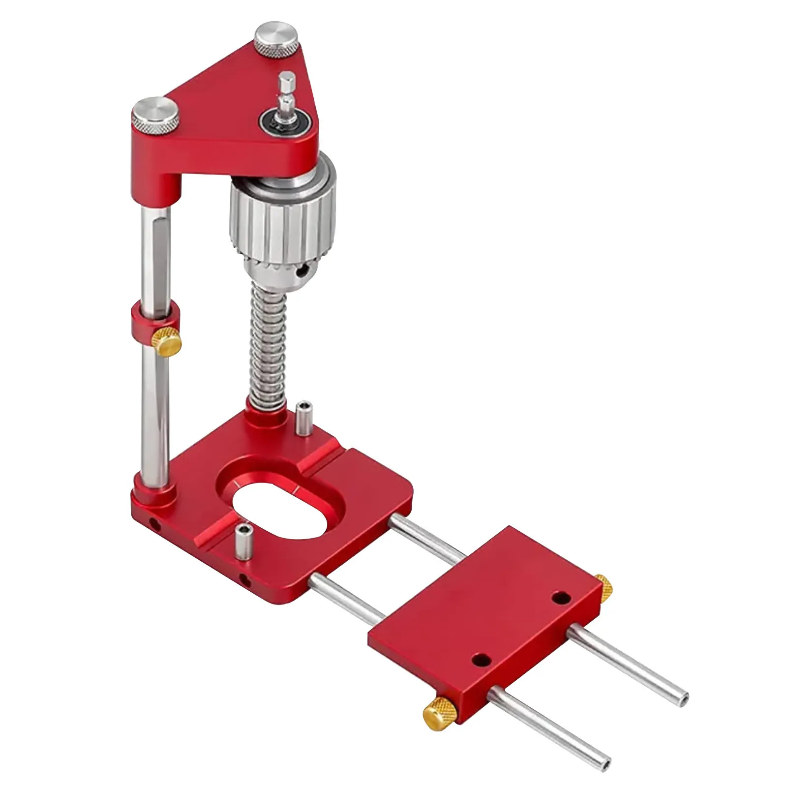 

1/2PCS Keyed Chuck,Tapered Depth Control Shaft and Limit Ring,Spring Return,Reversible Chuck Holder,Integrated V-Groove