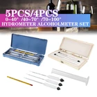 Спиртометр 4 шт.5 шт., измеритель концентрации спирта для вина, гидрометр с мерным цилиндром, термометр
