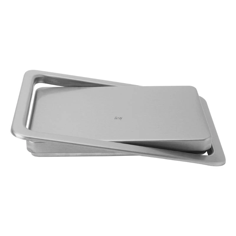 Встраиваемый мусорный бак из нержавеющей стали с откидной крышкой кухонной