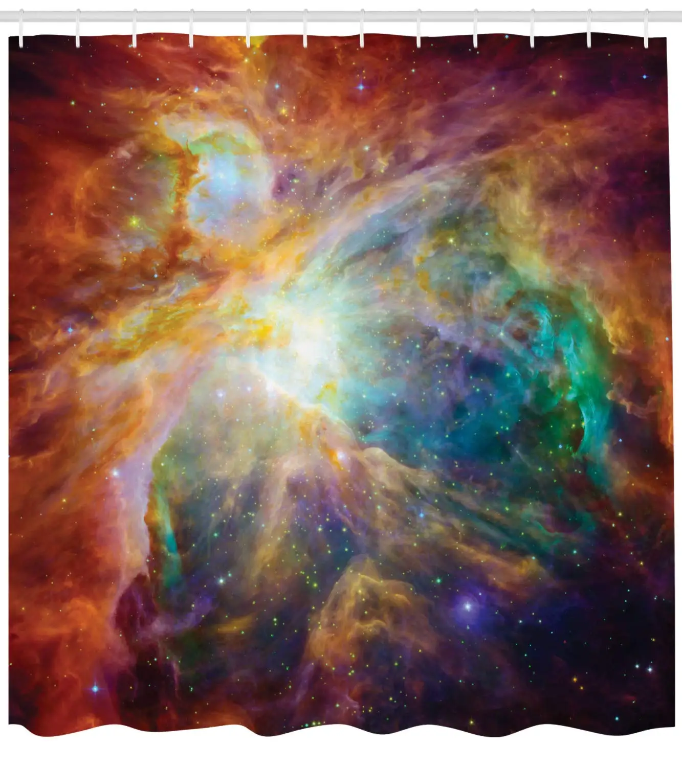 Космический Декор занавеска для душа от Ambesonne Вселенная абстрактная Туманность