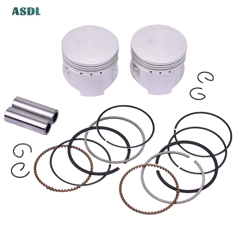 

49.75mm Pin 13mm Motorcycle Engine Piston and Ring Kit For YAMAHA XV250 XV 250 XC125 XC 125 +75 Oversize 0.75 +0.75mm