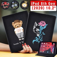 tablet case for apple ipad 8 2020 8th generation 10 2 inch drop resistance cover case free stylus