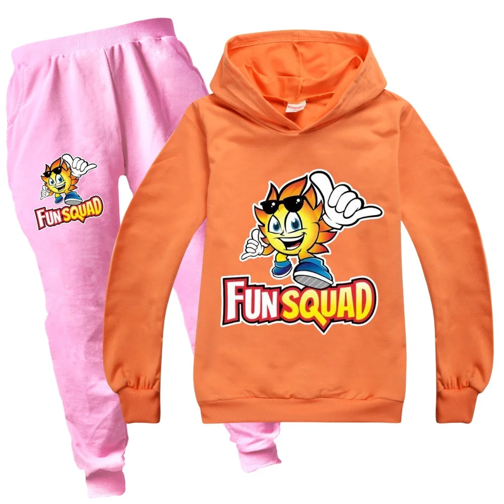 Fun Squad game Clothing Sets Boys Clothes Hoodie Boy Sweatshirt + Pants Set Teens Kids Spring Clothes Children's Clothing Sets
