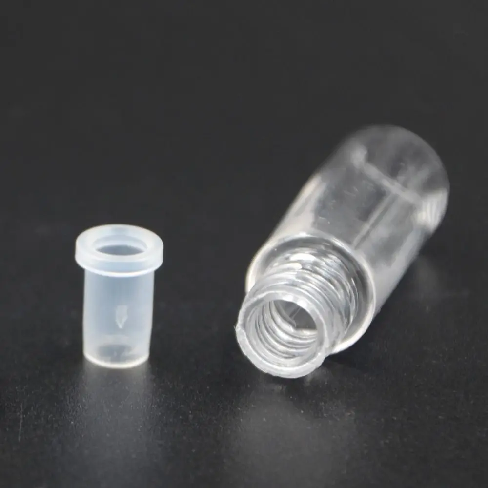 

100pcs x 1.2ml Mini Plastic Empty Clear Lip Gloss Tube Balm Bottles Containers PET Lipgloss Tubes