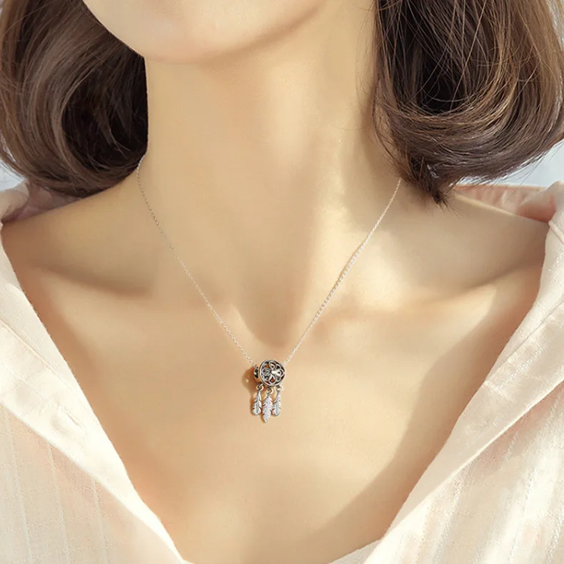 Подвеска-Шарм Пандора из серебра 925 пробы с паве