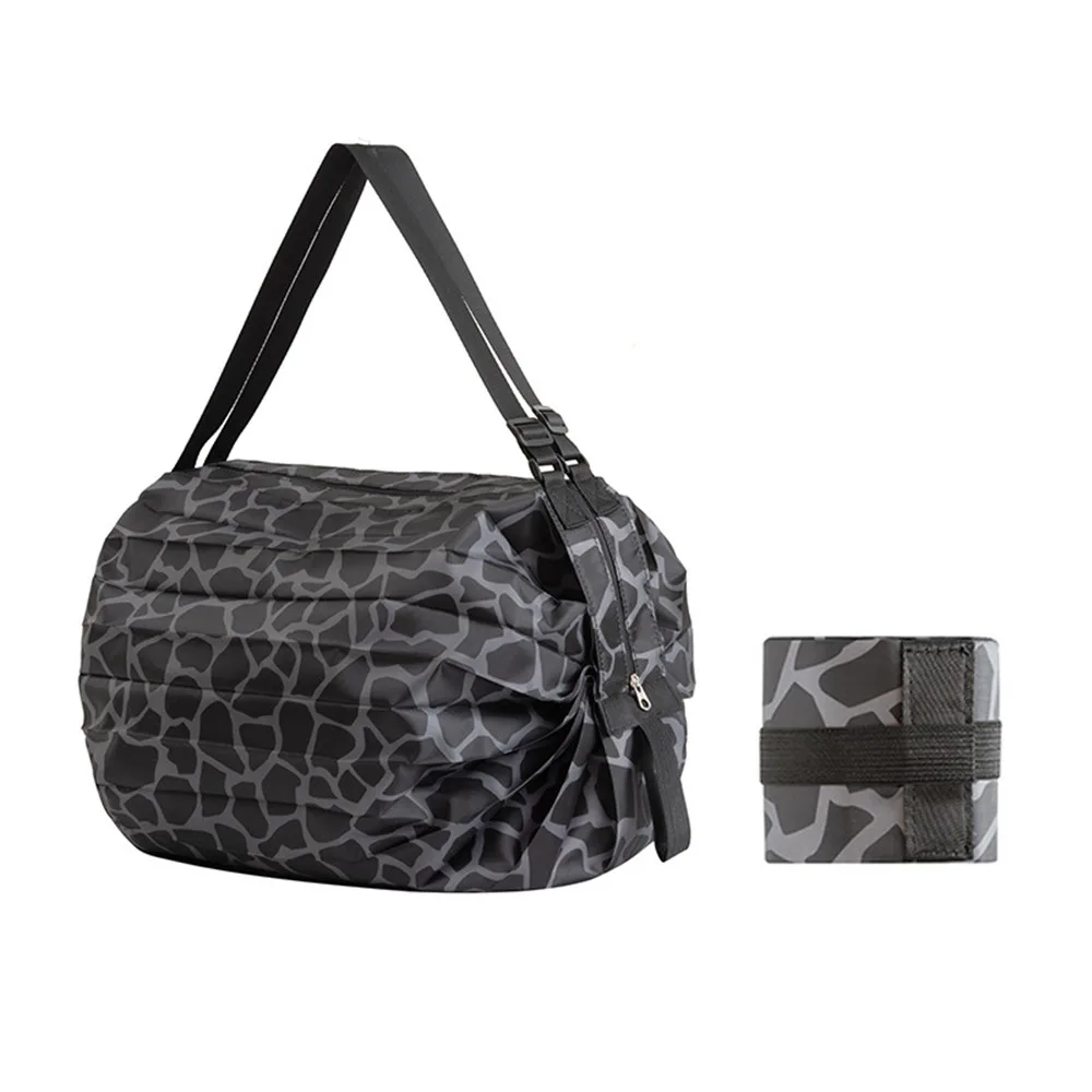 

Large Foldable Supermarket Shopping Bag Travel One Shoulder Portable Thickened Hand Carried Eco-friendly Grocery Bag