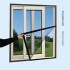 Противомоскитные сетки на окно Nano Сделай сам сетка на липучке материал настраиваемая противомоскитная сетка репеллент от комаров