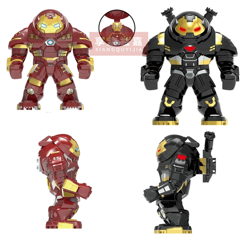 7cm Large Anti Venom Riot Carnage Green Lantern Hulk Buster Goblin Thing Building Block Figures Toy For children Decool Thanos