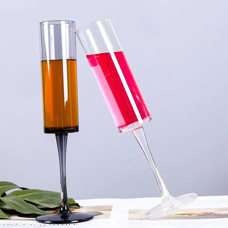 

Creative Colorful PMMA Champagne Mugs Coffee Milk Water Tea Drinkware Drinking Unique Design Home Office Gift Cup