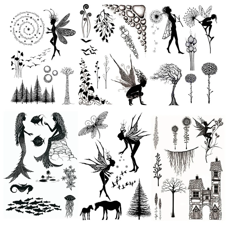 Новые прозрачные штампы для скрапбукинга резиновый штамп ручной работы сделай