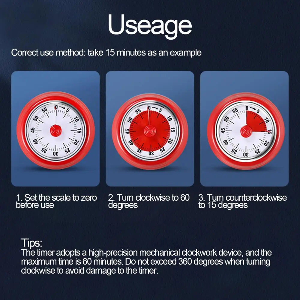 

Alarm Clock Coffee Maker Mechanical Magnetic Cooking Baking Countdown Alarm Clock Kitchen Reminder Timer Kitchen Accessories