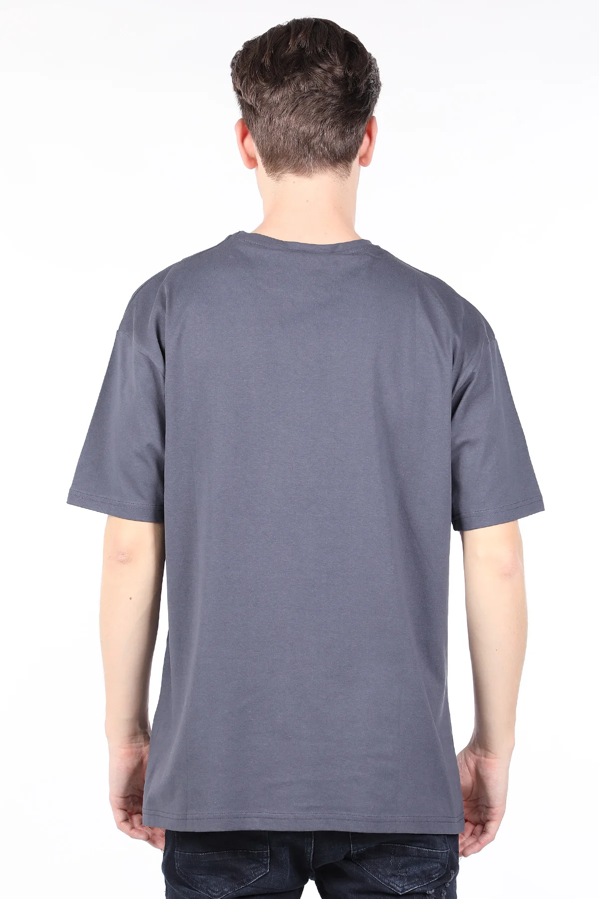 

Mens Anthracite Crew Neck T-shirt