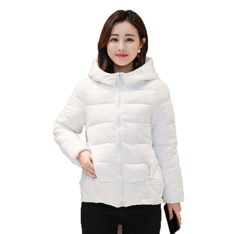 

Nice Pop Winter Short Women's Jacket Large Size 4XL 5XL 6XL 7XL Female Hood Women Parka Plus Size Cotton Down Jacket Autumn