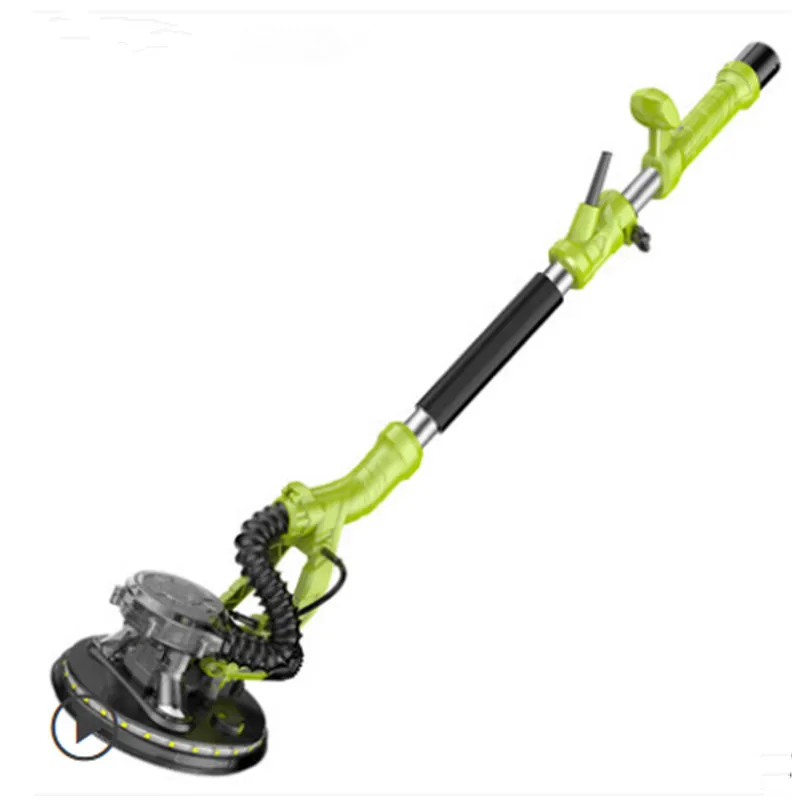 

220V 810W 1.9m telescopic hand-held long pole wall grinding machine, disc sanding machine,self-priming dust collection,LED light