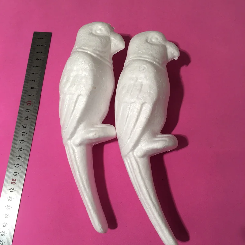 23 см/6 шт. пенопластовый попугай декоративные шарики из полистирола в виде птиц