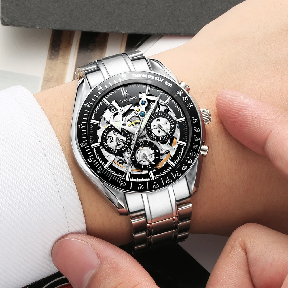 Часы наручные IK Colouring Мужские автоматические брендовые Роскошные