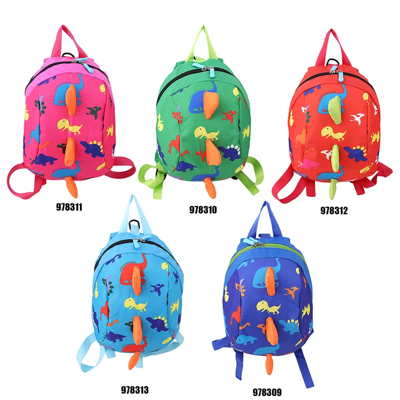 Рюкзак для девочек 1-3 лет, с изображением динозавра