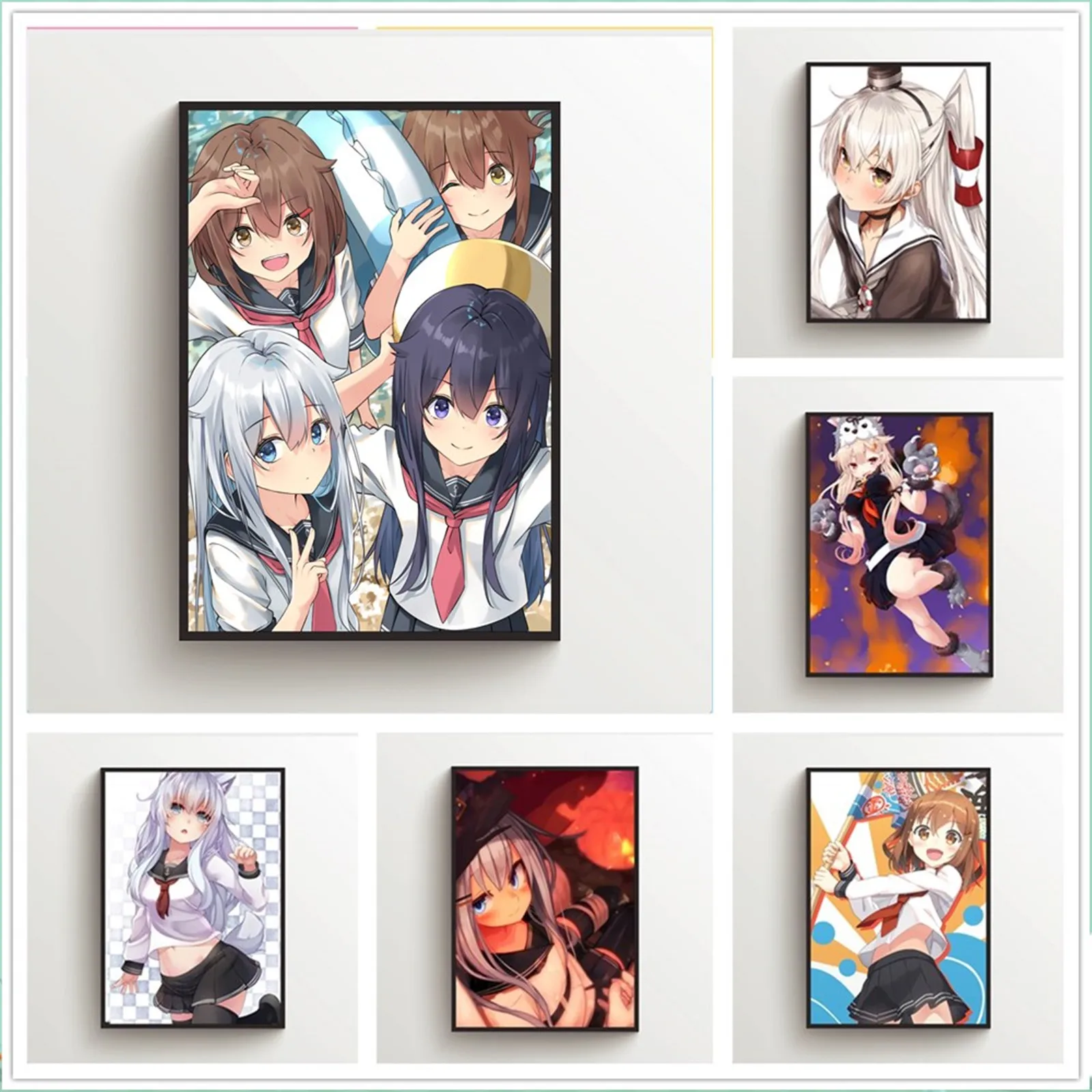 

Kantai Collection Hibiki Suzuya Polypropylene Poster Picture Bar Shop Door Wall Decor