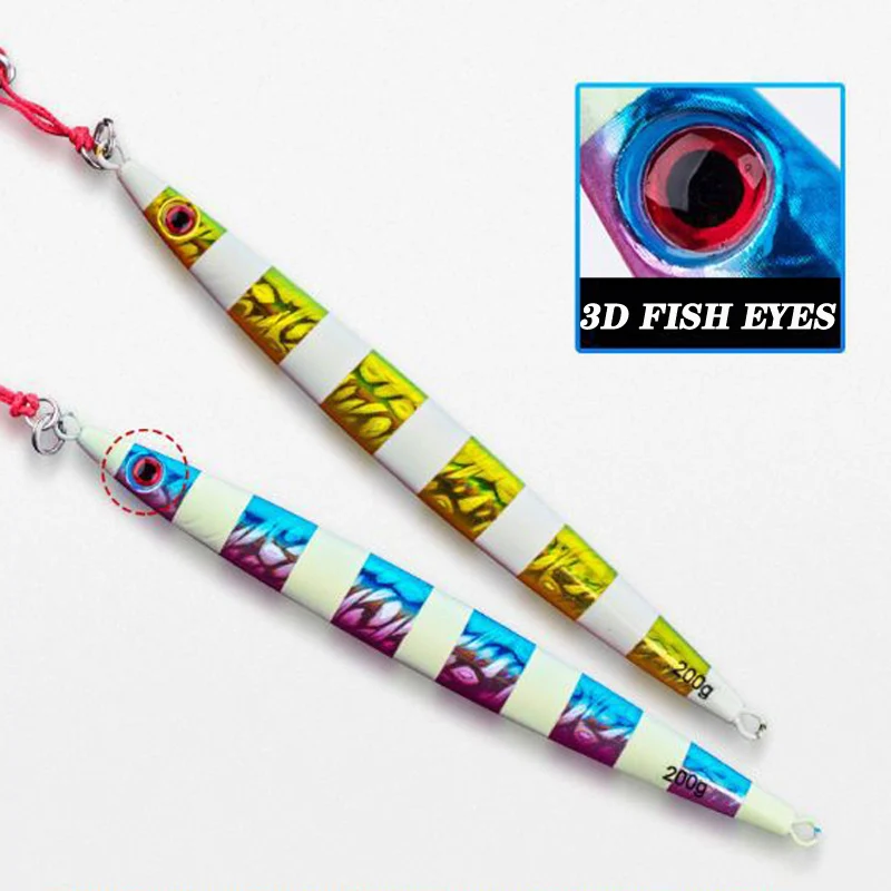 Best Jigging Lure 100g 150g 200g 250g 300g 400g Large Fishing Spoons Bait Metal Jig With Feather Single Hooks | Спорт и развлечения