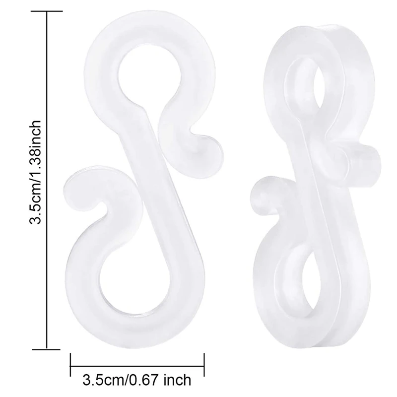 

168Pcs Plastic S Clips Outdoors Gutter Hook,Christmas Lights Gutter Clips Christmas Light Clips for Gutters Gutter Hooks