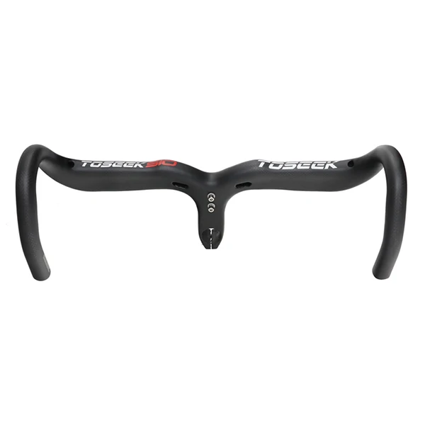 Toseek Vollcarbon Lenker Rennrad Bent Bar Manillar Integrado Del Manillar De La Bicicleta Brillante/mate Bike Teile