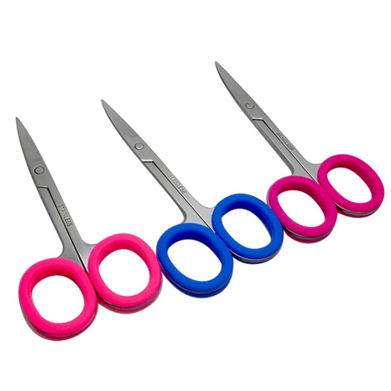 Нержавеющая сталь силикагель брови ножницы нос волосы веки наклейки в форме