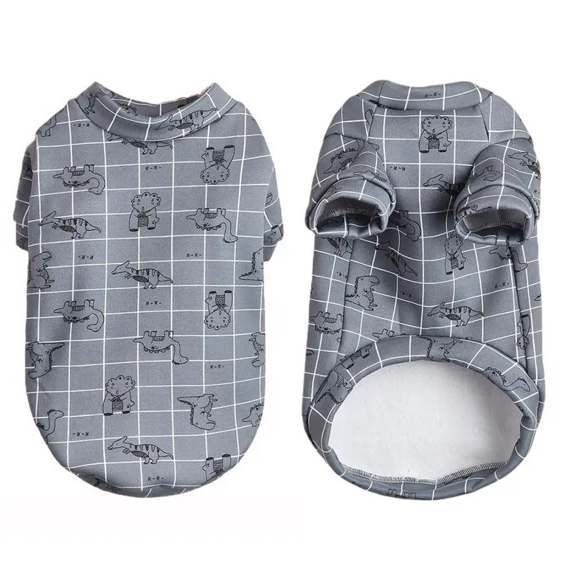 

Теплая Женская одежда для чихуахуа, Shih, Tzu, Толстовка для мопса, пуловер для щенка, кошки, пальто, куртка, наряды с мультяшным рисунком