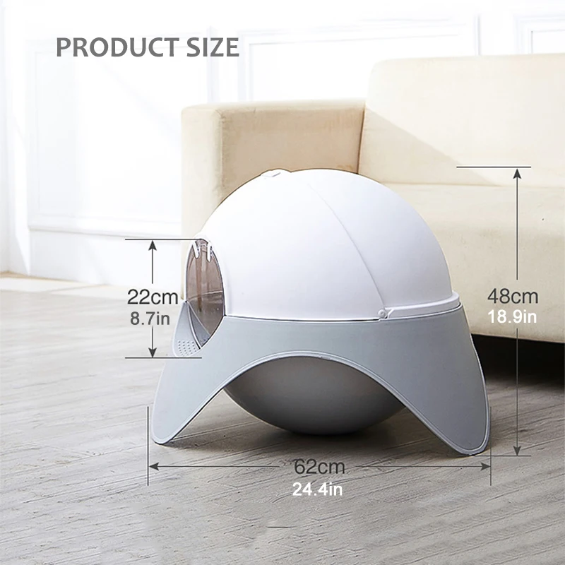 Контейнеры для кошачьего туалета домашних животных Закрытый бокс наполнителя