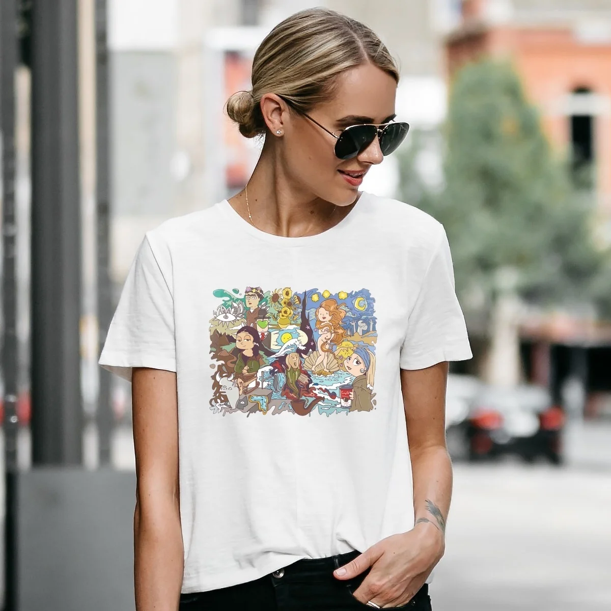 Arty Fartsy известная картина Ван Гог Пикассо да Винчи &quotМона Лиза&quot Звездная ночь