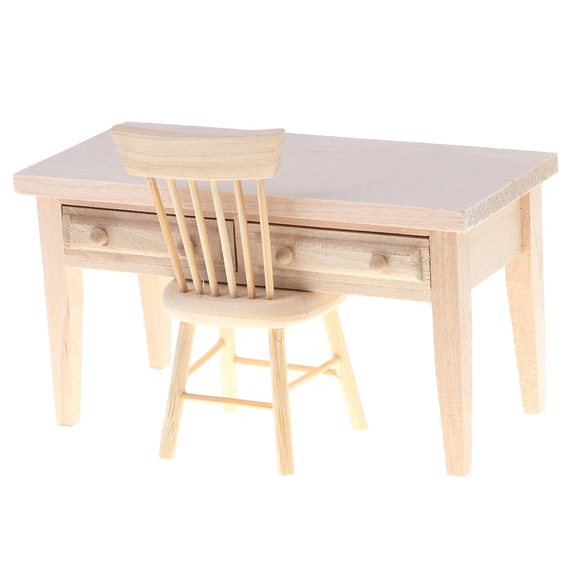 

1 set Mini Dollhouse Furniture Desk Miniature Living Room Kids Pretend Play Toy Developmental Toys