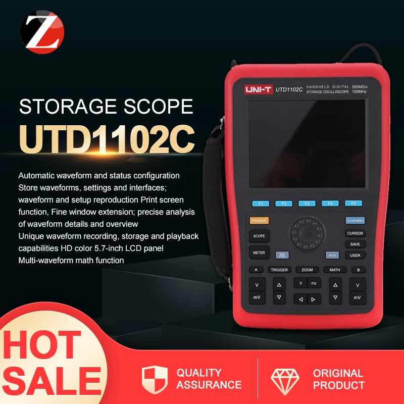 Портативный цифровой осциллограф оригинальный с автоматическим диапазоном 2