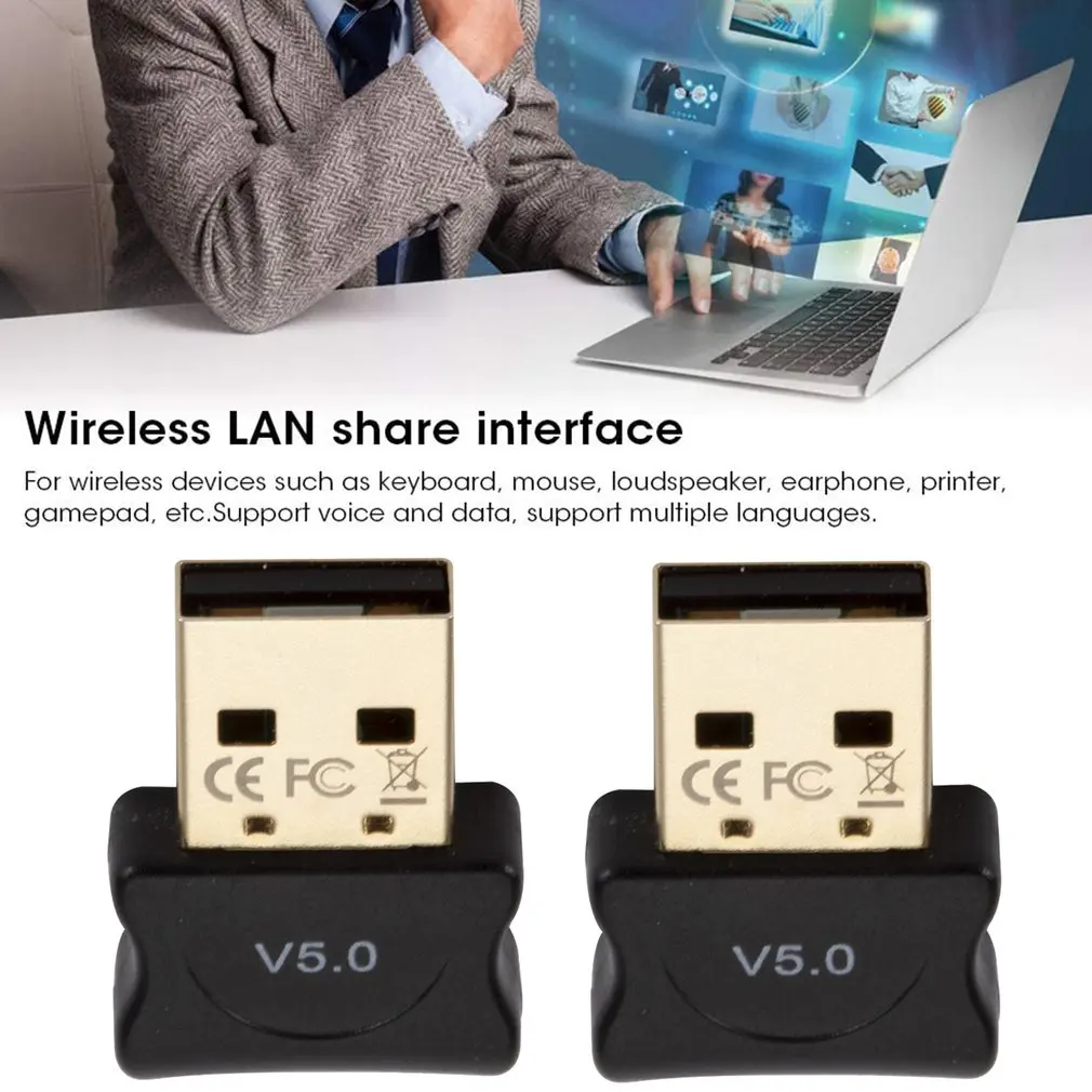Usb Bluetooth совместимые адаптеры Bt 5 0 Компьютерный адаптер аудио Ontvanger Zender Dongles