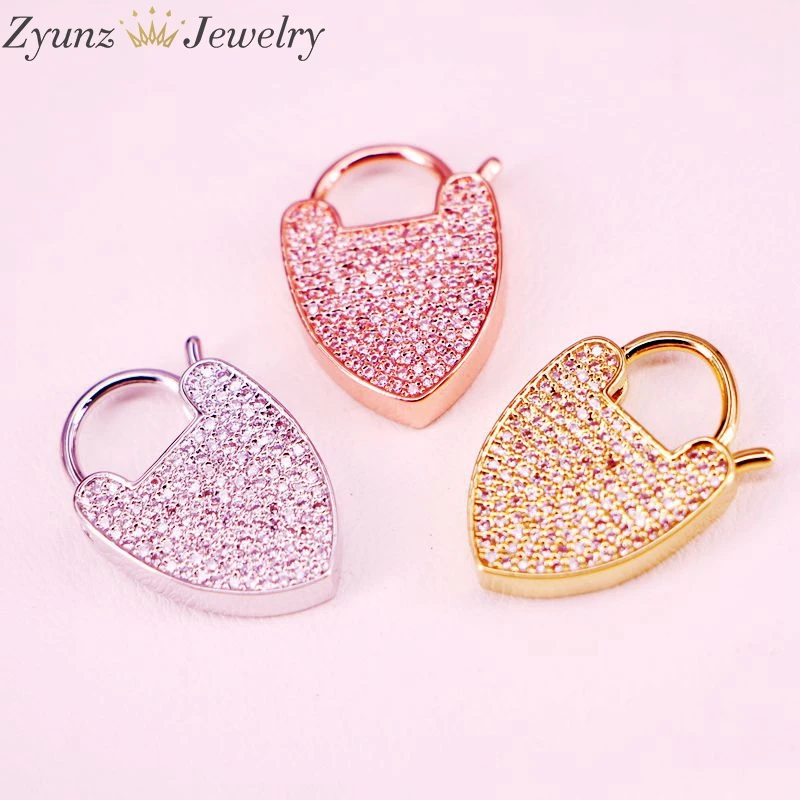 6 шт. прозрачная фианитовая застежка