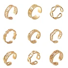 Женские кольца из нержавеющей стали, регулируемые летние пляжные украшения для праздника, 14 разных стилей