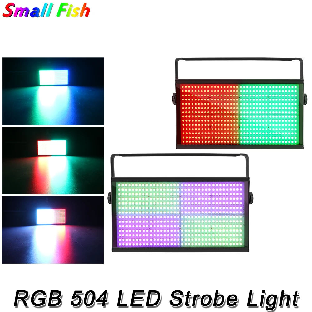 

4 шт./лот 250 Вт RGB 504 светодиодный стробоскоп, профессиональная сценическая вспышка DMX512, проектор с регулируемой скоростью для дискотеки, бара...