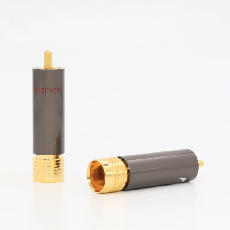 Hi End Hifi аудио 24K позолоченный RCA Штекерный адаптер для динамика Кабельный