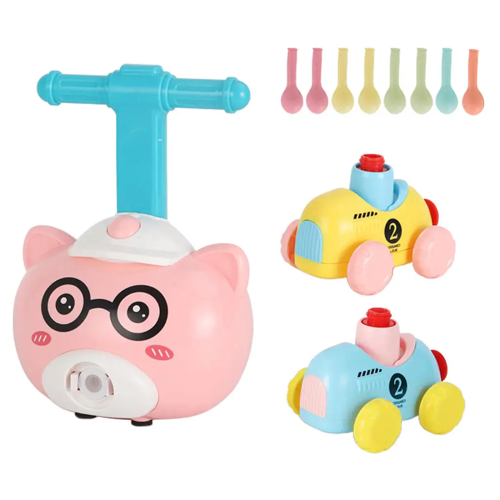 

Balloon Inertia Powered Cars Racers Aerodynamic Cars Kids Christmas Gift
