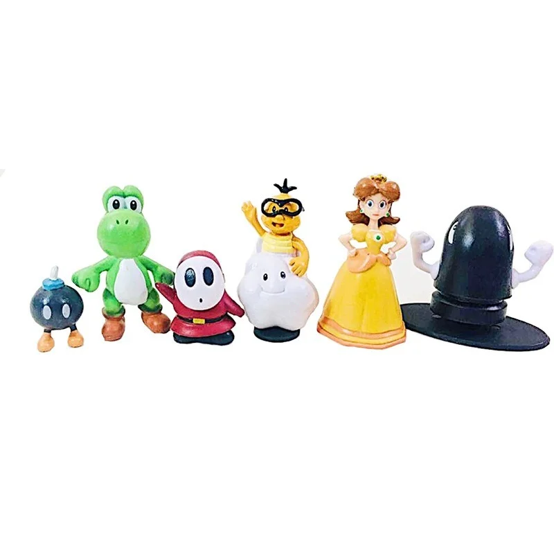 

Super Mario 18 Mario Anime Toy Figures Can Be Packed and Taken Home As A Gift for Children's Day