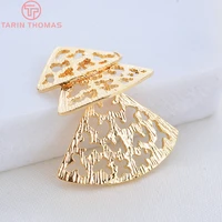 9794pcs 25x30 mm 24k gold color brass triangle earrings charms pendants high quality diy jewelry accessories wholesale