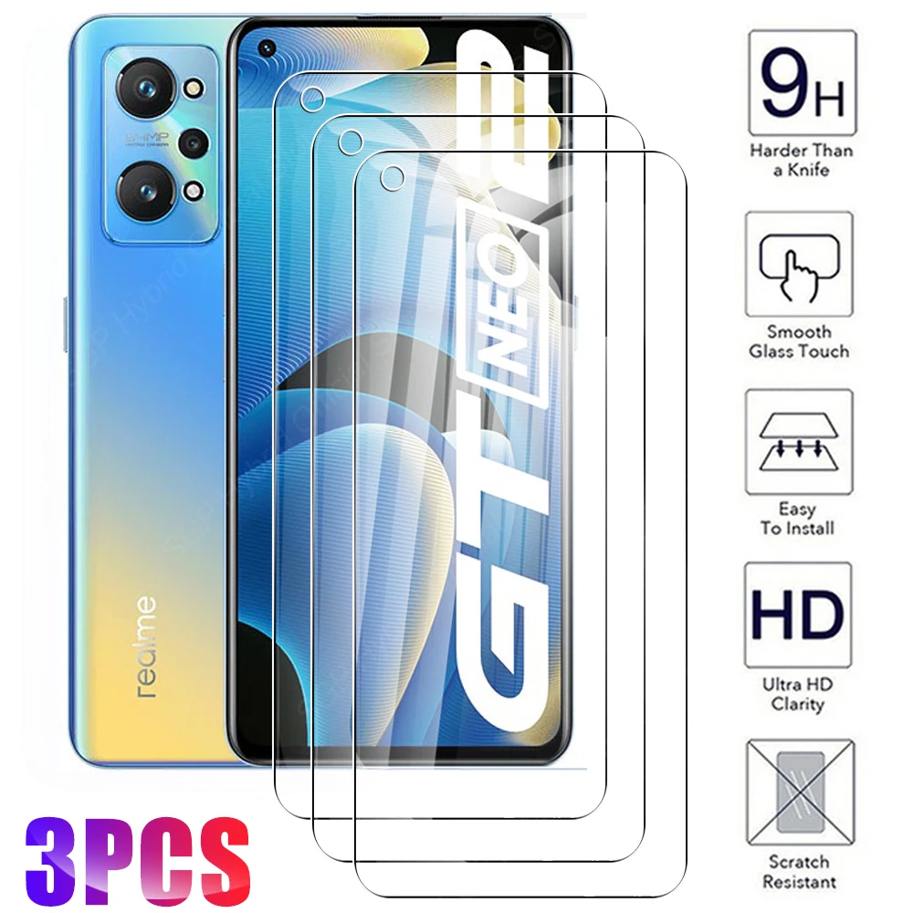 

3 Pcs GT Master 9H Protective Glass For Realme GT NEO2 Screen Protector Glas On Real me NEO 2 Gtneo G T 5G Tempered Glass Film
