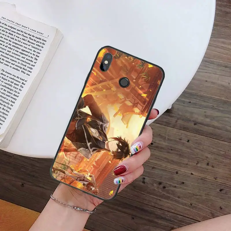 

zhongli genshin impact hot game Phone Case For Xiaomi Redmi note 7 8 9 t k30 max3 9 s 10 pro lite
