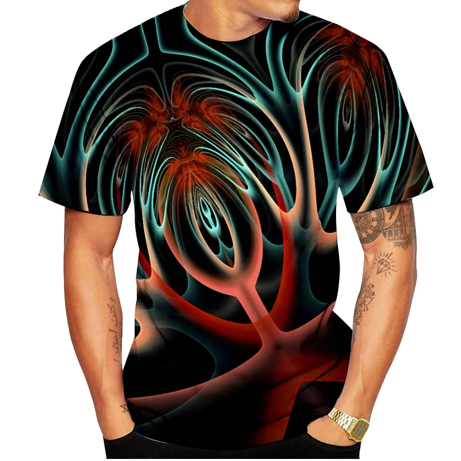 Новинка 2019 Модная новейшая футболка с 3D-принтом | Мужская одежда